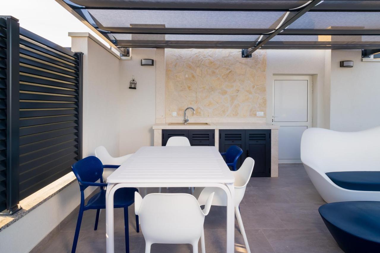 Luxury Apartment- Balcony- Private Rooftop And Jacuzzi- Common Pool Trogir Exterior foto